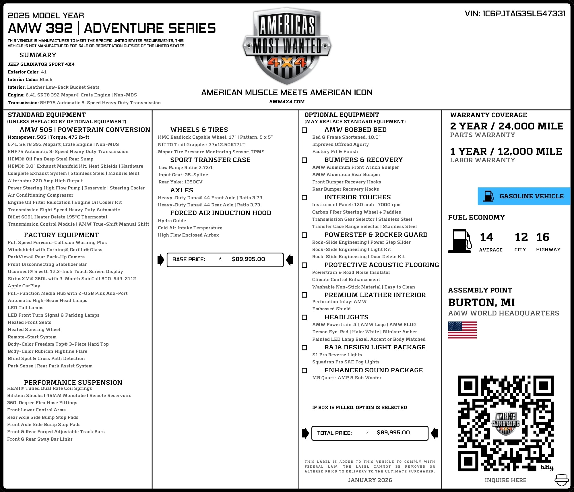 AMW 392 | HEMI Gladiator